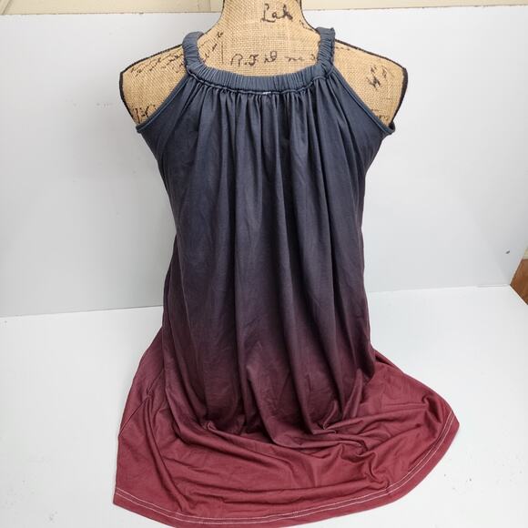 Summer Cover Up Tank Top Casual Lounge Dress w/ Pockets Women's Size L - Picture 3 of 4